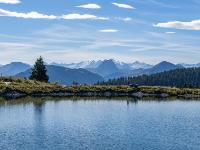 Tanzboden Speichersee mit Kitzbüheler und Zillertaler Alpen